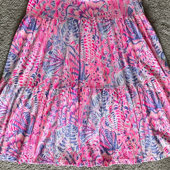 Lilly Pulitzer Geanna Tiered Swing Dress in Raz Berry Sea You Soon - Picture 9 of 15